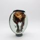 Sculptural Vase Robert Pierini Studio Glass 1994 Signed - Copper & Gold