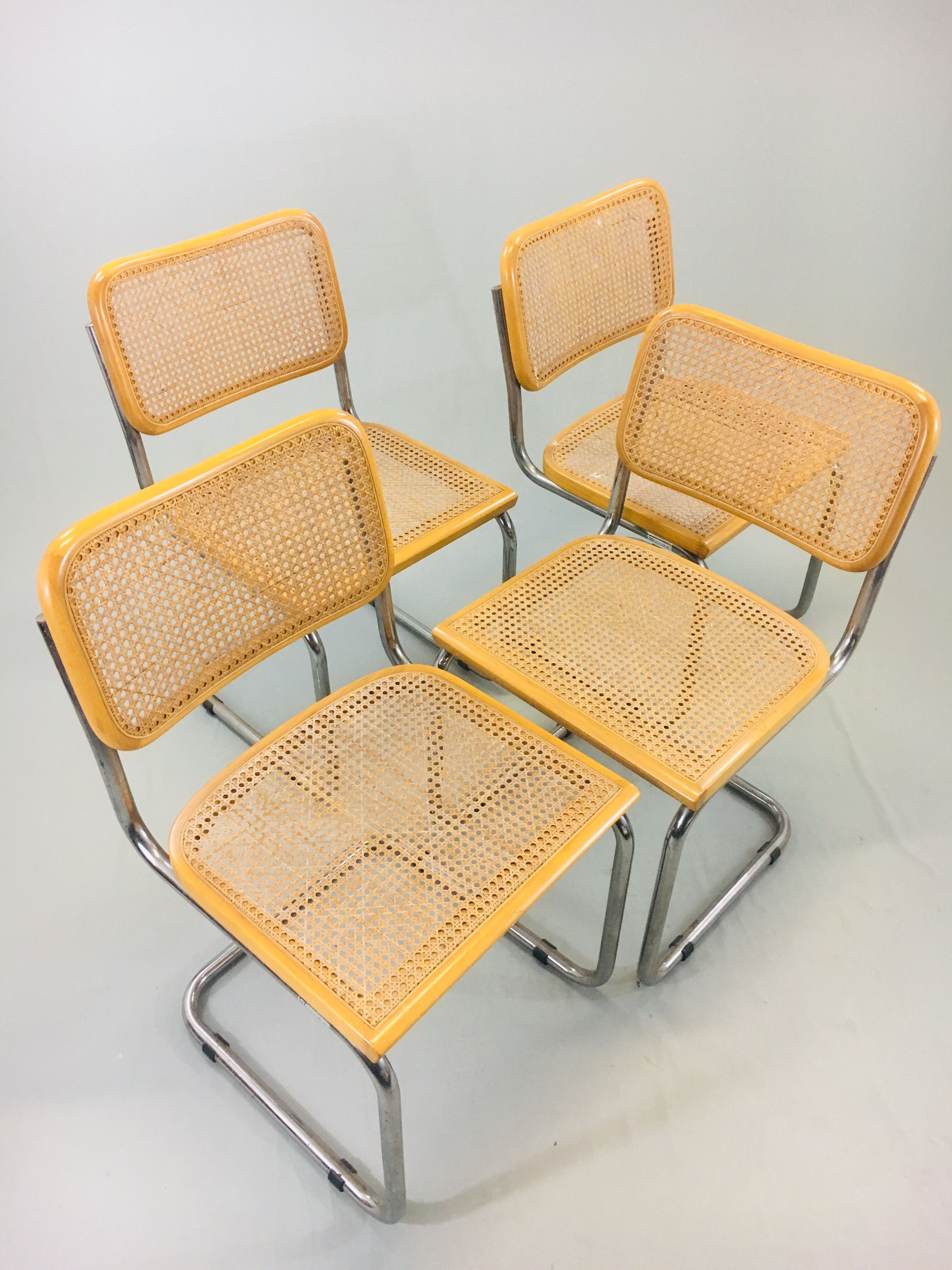 4 chairs B32 of Marcel Breuer