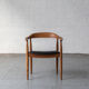 Chaise de bureau par Arne Wahl Iversen en bois d’orme, Danemark, années 1970