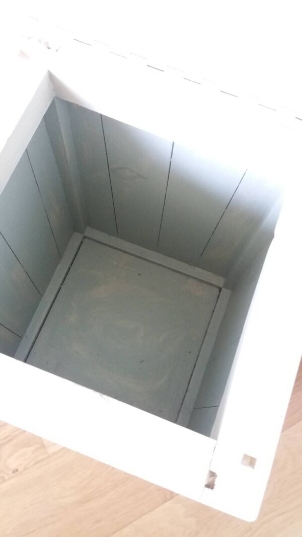 Tabouret coffre de rangement style Mado années 50