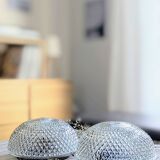 Set of 2 diamond point ceiling lights (L-0185-2)