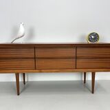 Vintage sideboard with 6 drawers from Austinsuite design by Frank Guille from the 1960s.