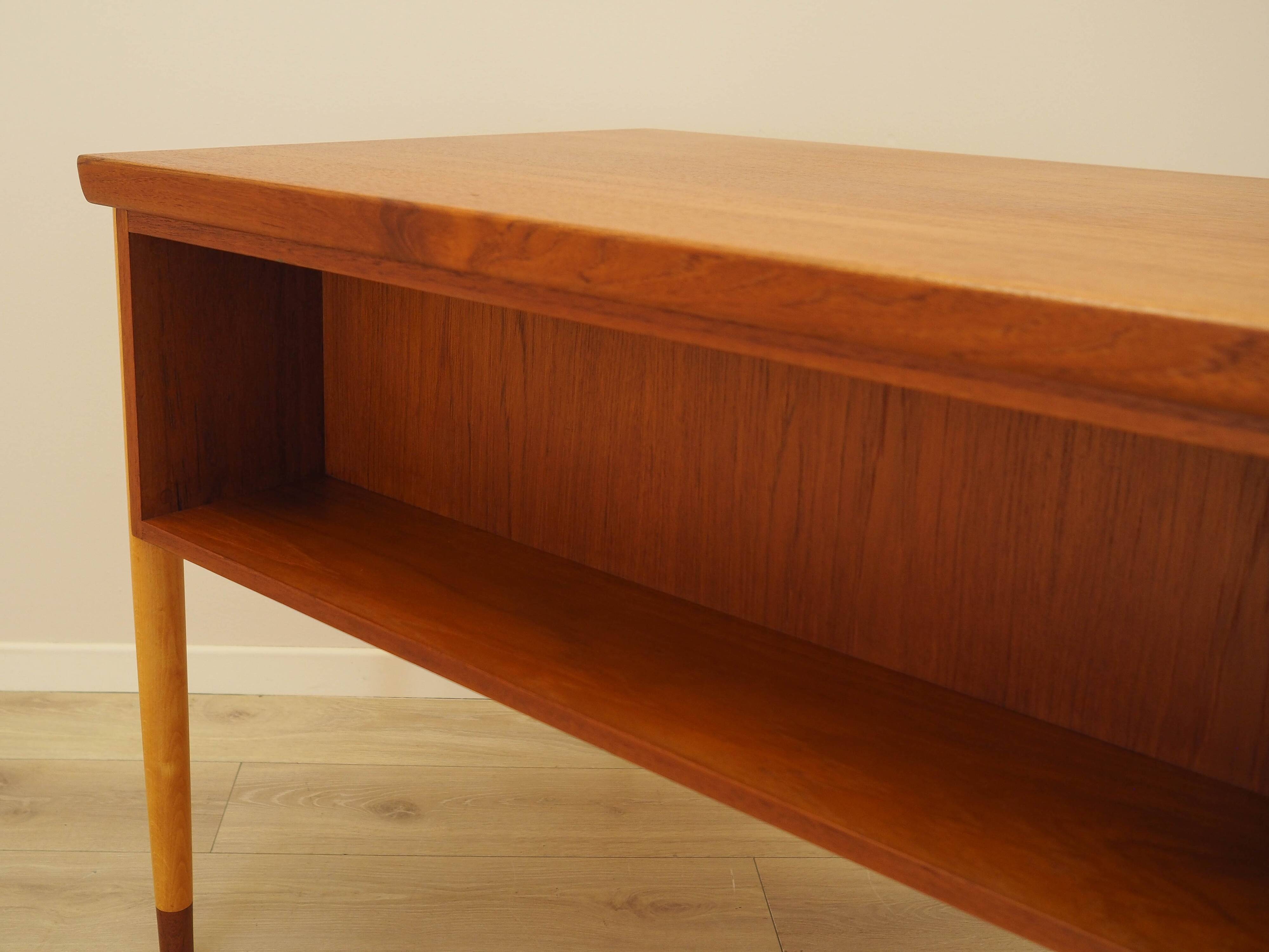 Teak desk, Danish design, 1970s, made in Denmark