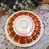 Vintage enamelled sheet metal pot