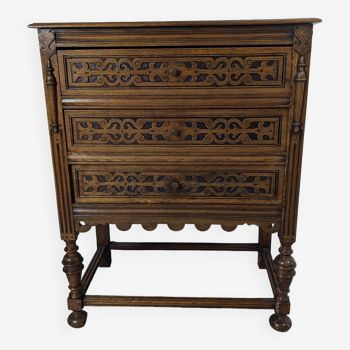 Commode belge à 3 tiroirs XIXème