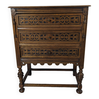 Commode belge à 3 tiroirs XIXème