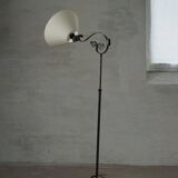 Danish Art Deco, adjustable wrought iron floor lamp, 1930s