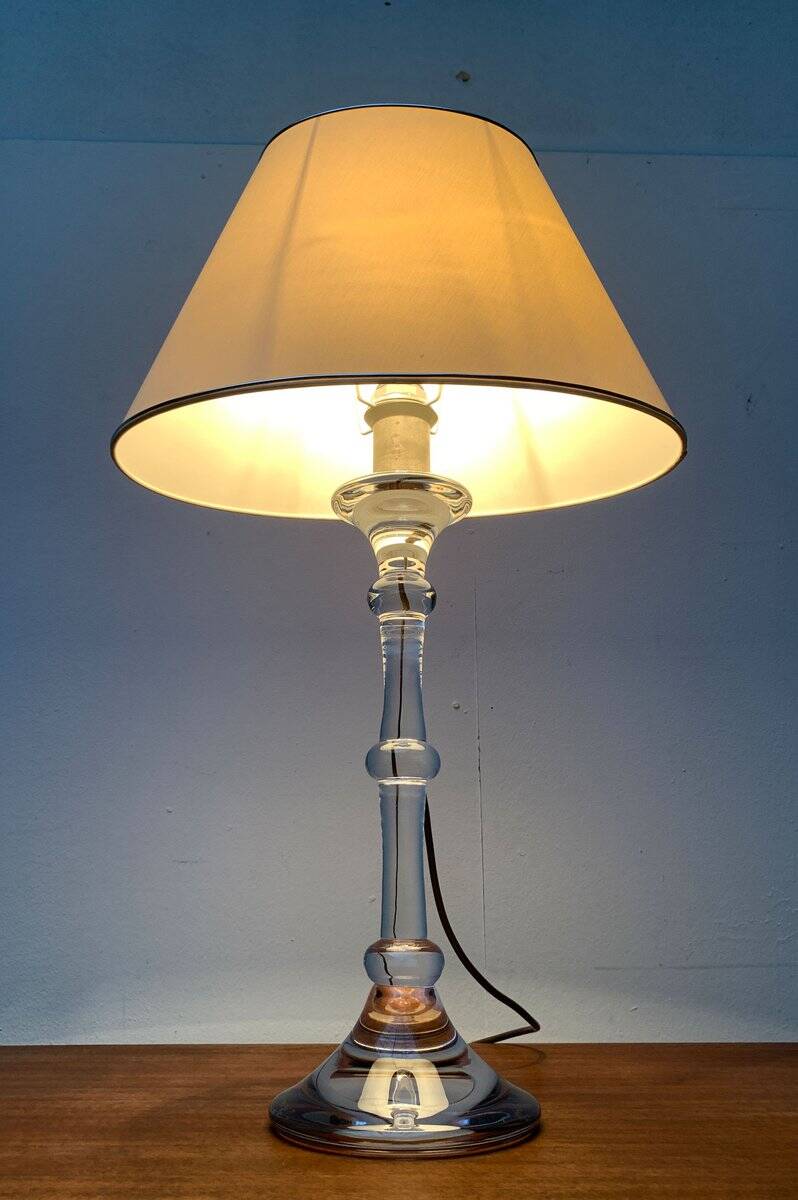 Mid-century German Tiffany glass table lamp by Ingo Maurer, 1960s.