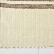 6x9 Cream & Brown Contemporary Vintage Kilim Rug, 184x282Cm