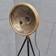 Former Ducellier Paris lighthouse in polished brass on gold tripod and adjustable black