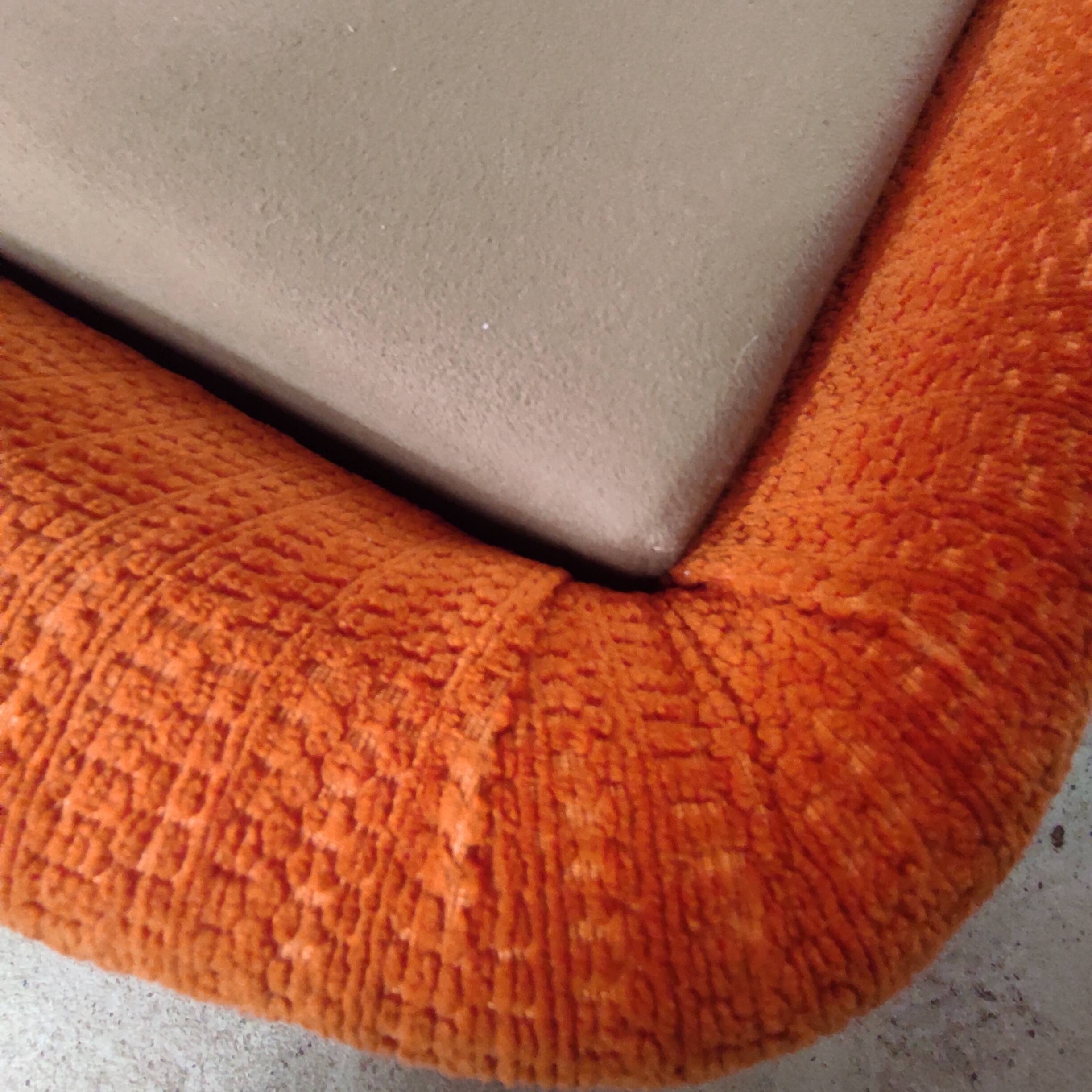 Orange living room set, 1970