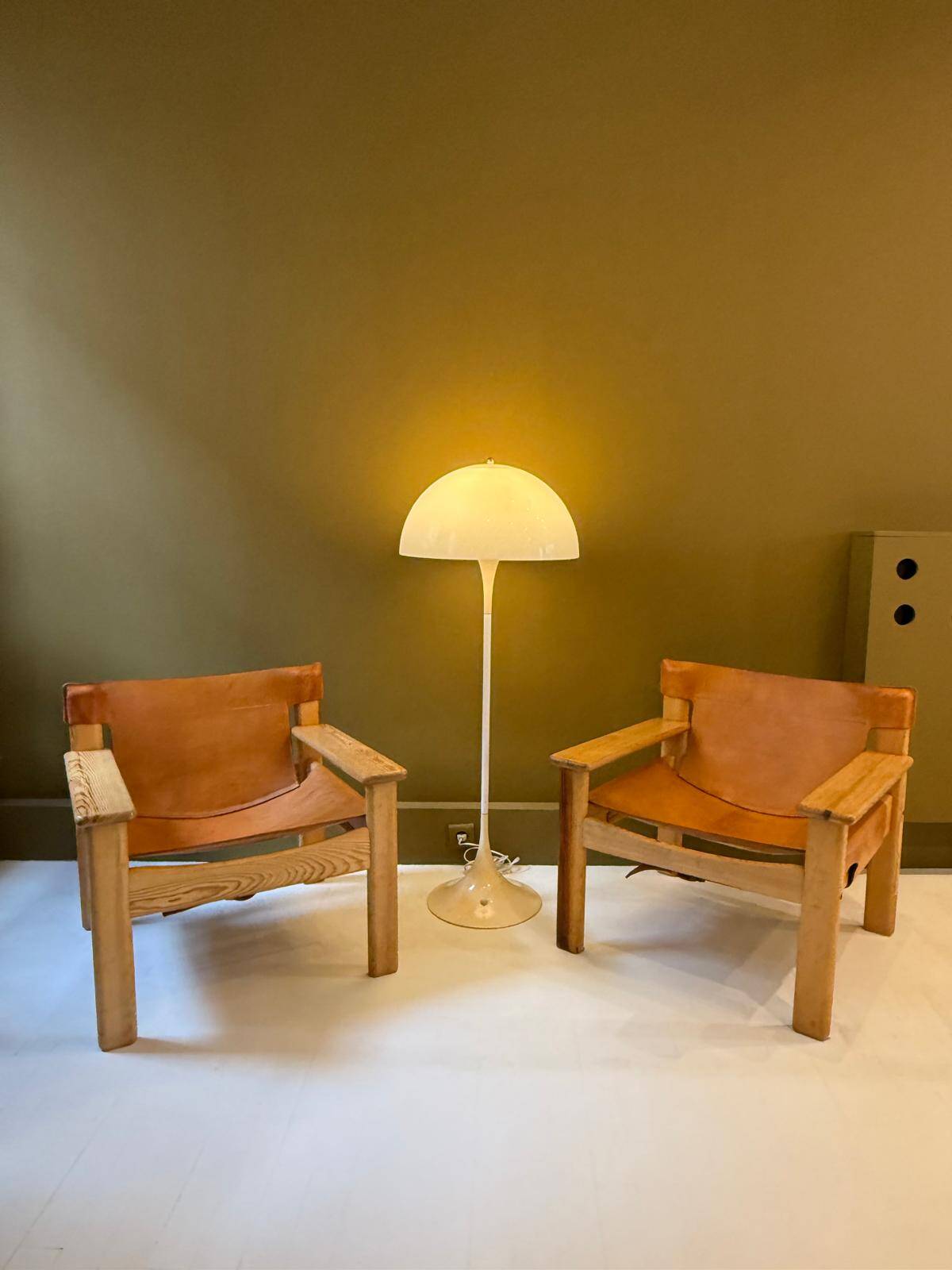 Natura armchair in pine and leather - Karin Mobring for Ikea, 1970