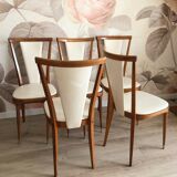Set of 5 Baumann Palma model chairs, from the 60s/70s