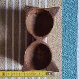 Salt and pepper shakers in wood