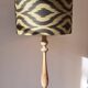 Vintage turned wooden floor lamp