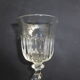 8 verres à pied anciens en verre soufflé