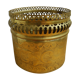 Gold brass pot cache flowers pot