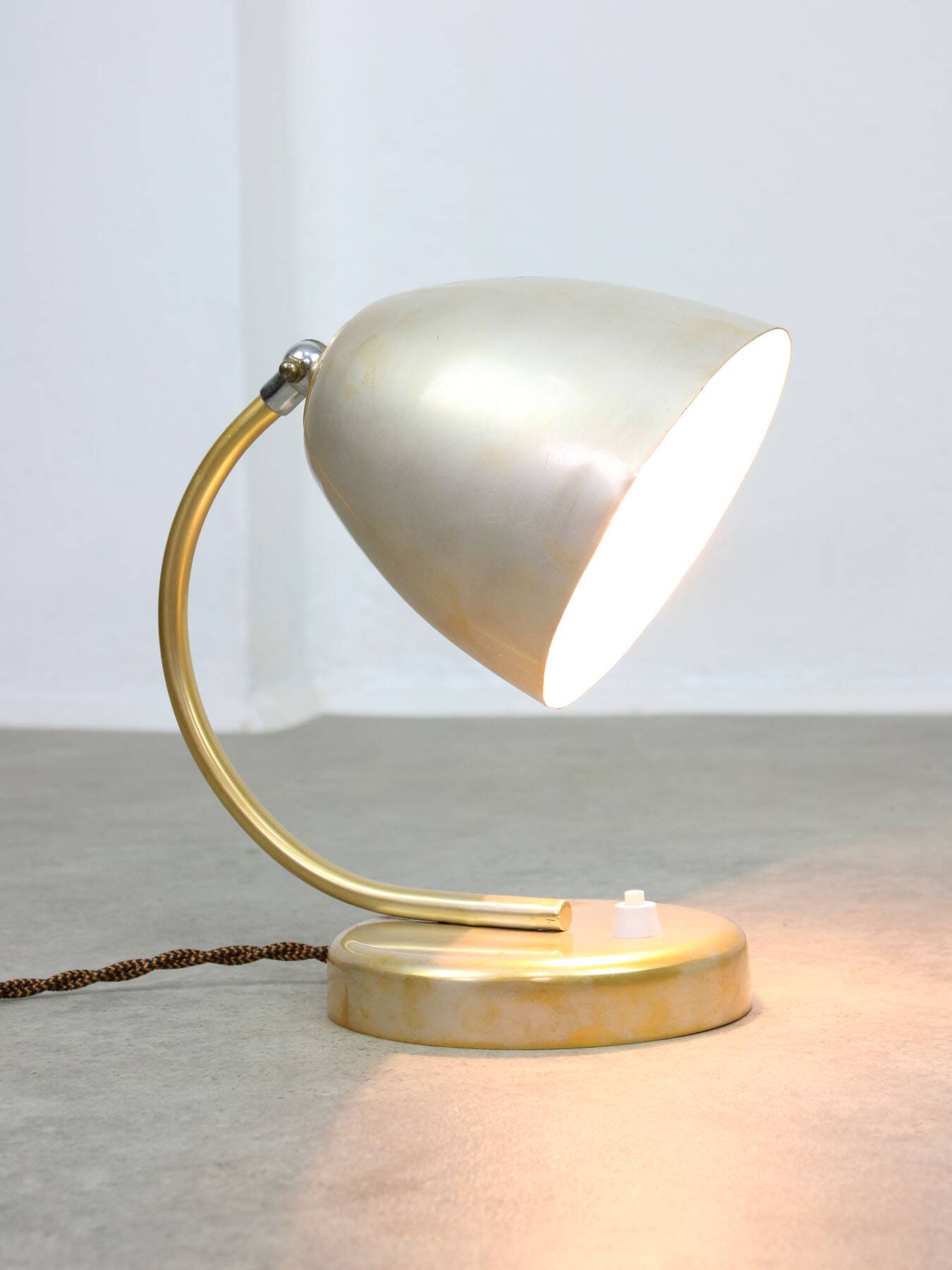 Mid-Century Italian Metal Table Lamp