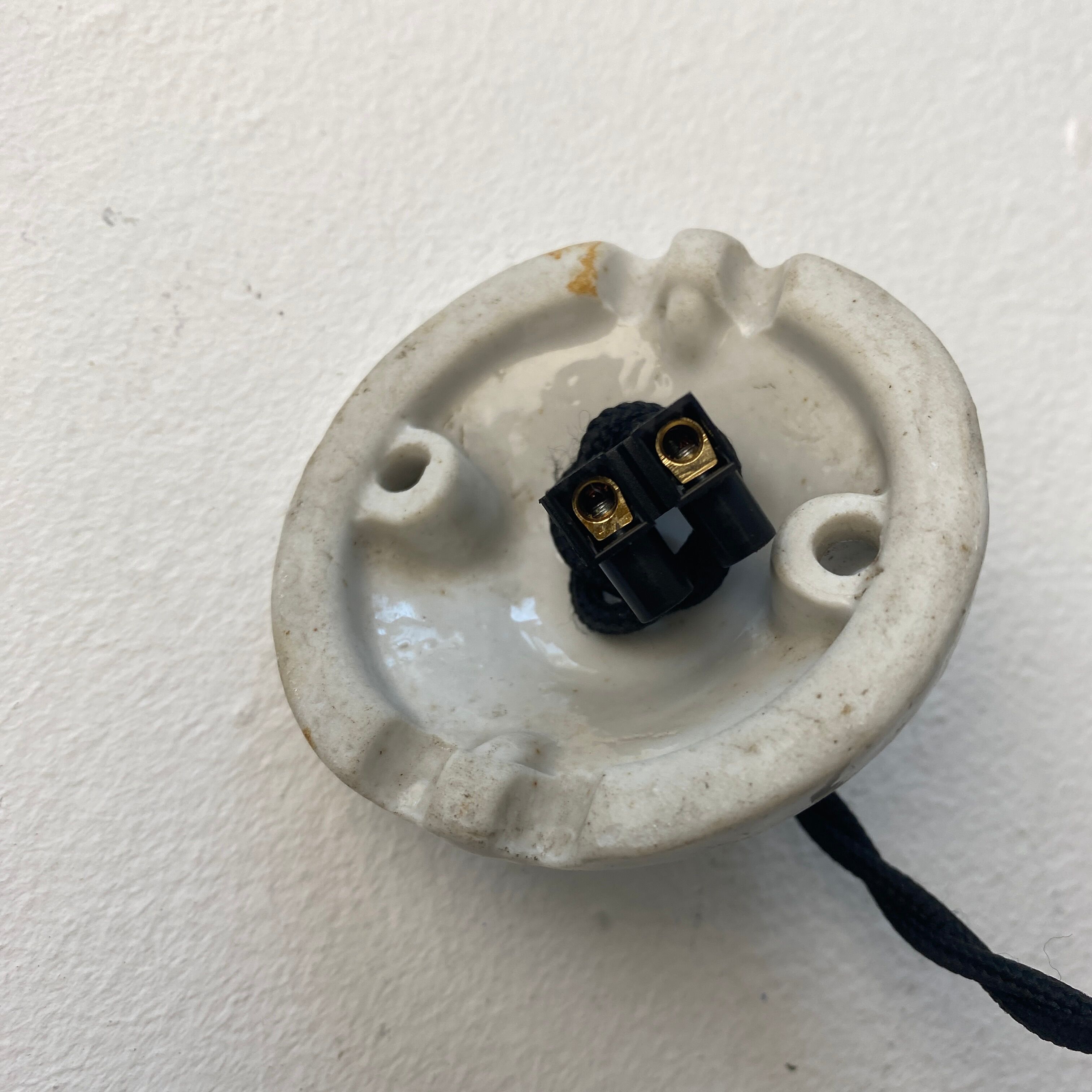 Vintage opaline pendant lamp