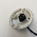 Vintage opaline pendant lamp