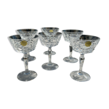 Lot 6 verres en cristal