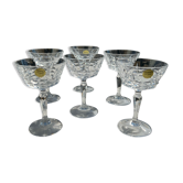 Lot 6 crystal glasses