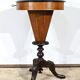 Trumpet Table for Work and Games, Walnut – Late 19th Century