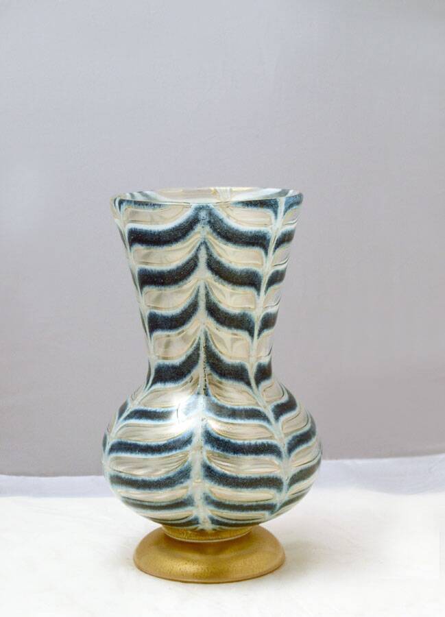 Graffito Barbarico Vase by Ercole Barovier for Barovier & Toso, 1969