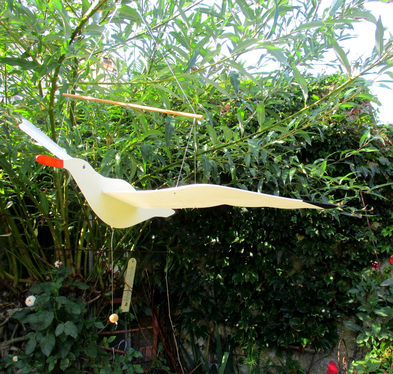 mobile wooden seagull 96 cm