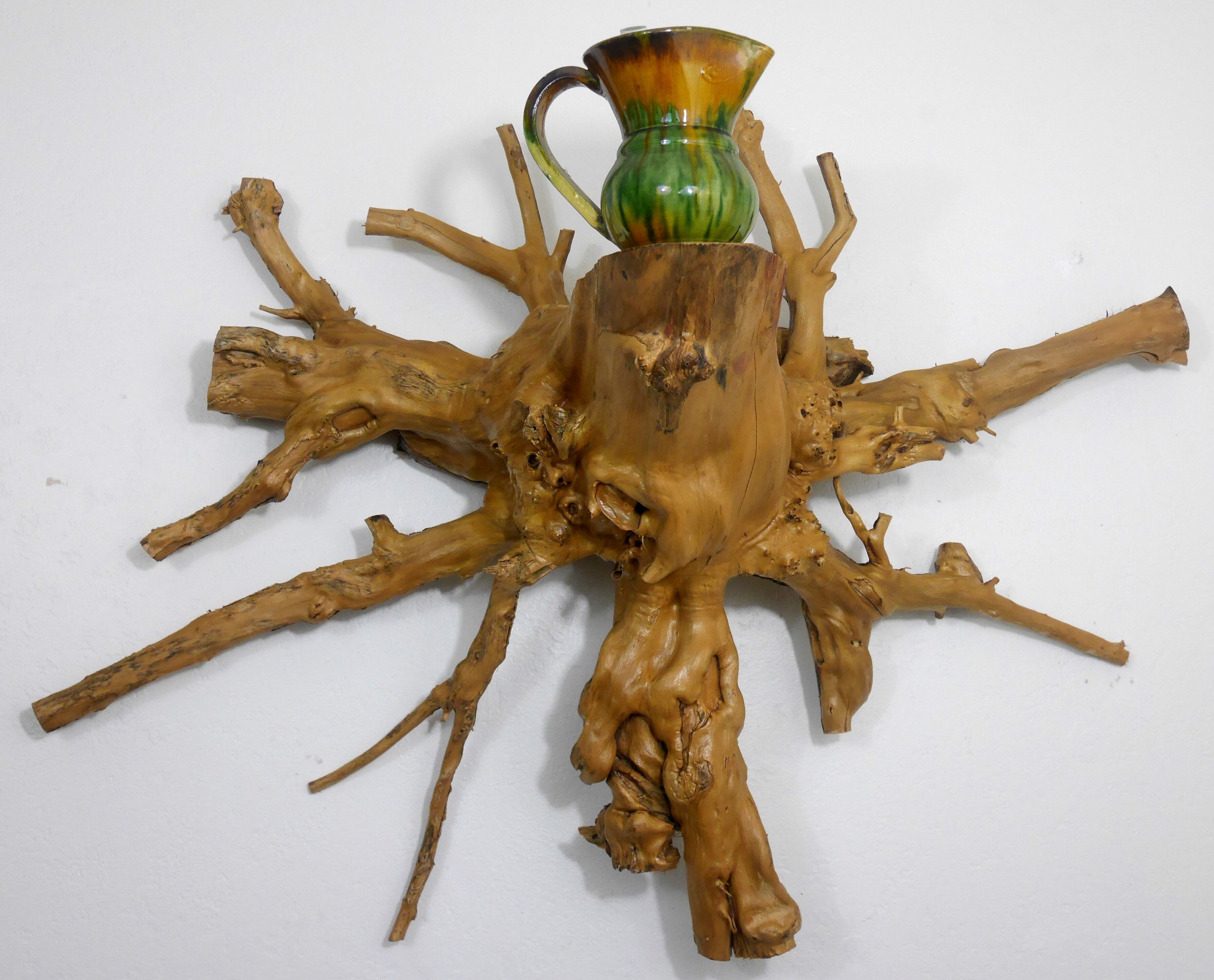 brutalist root wall console