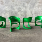 Set of four Steen Ostergaard chairs for Cado, Denmark, 1974.