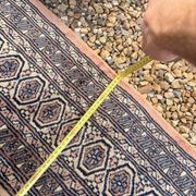 Vintage Persian Moud Carpet Handwoven Wool 240x160 Iran Oriental Old Salon