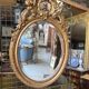 Napoleon III Style Golden Oval Mirror