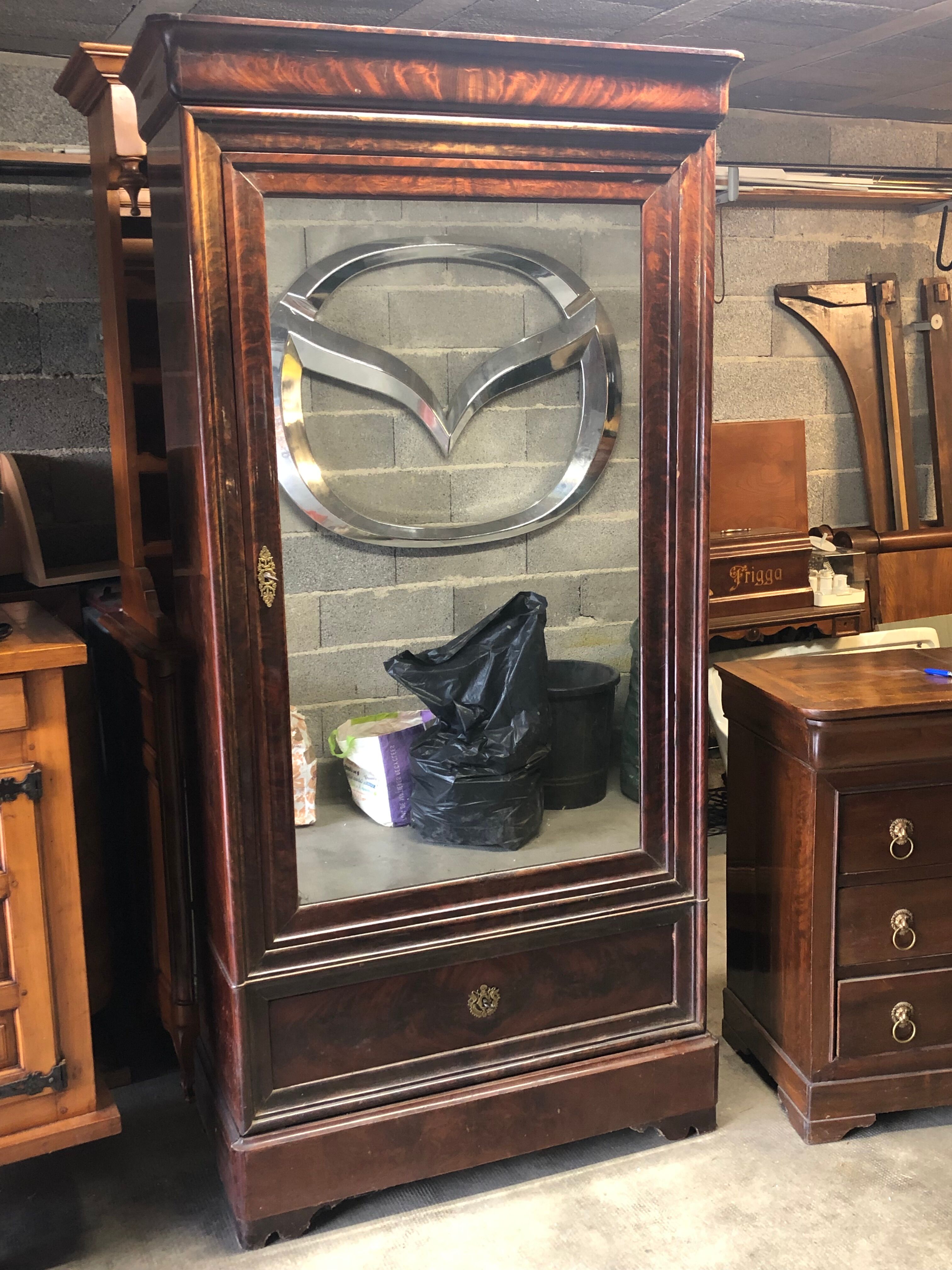Antique wardrobe with large ice cream
