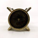 Brutalist candlestick • Austria • Brass • 1970