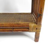 Bamboo and rattan shelf, 1970s