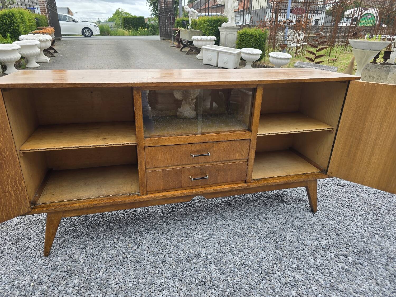 Vintage oak sideboard from the 60s