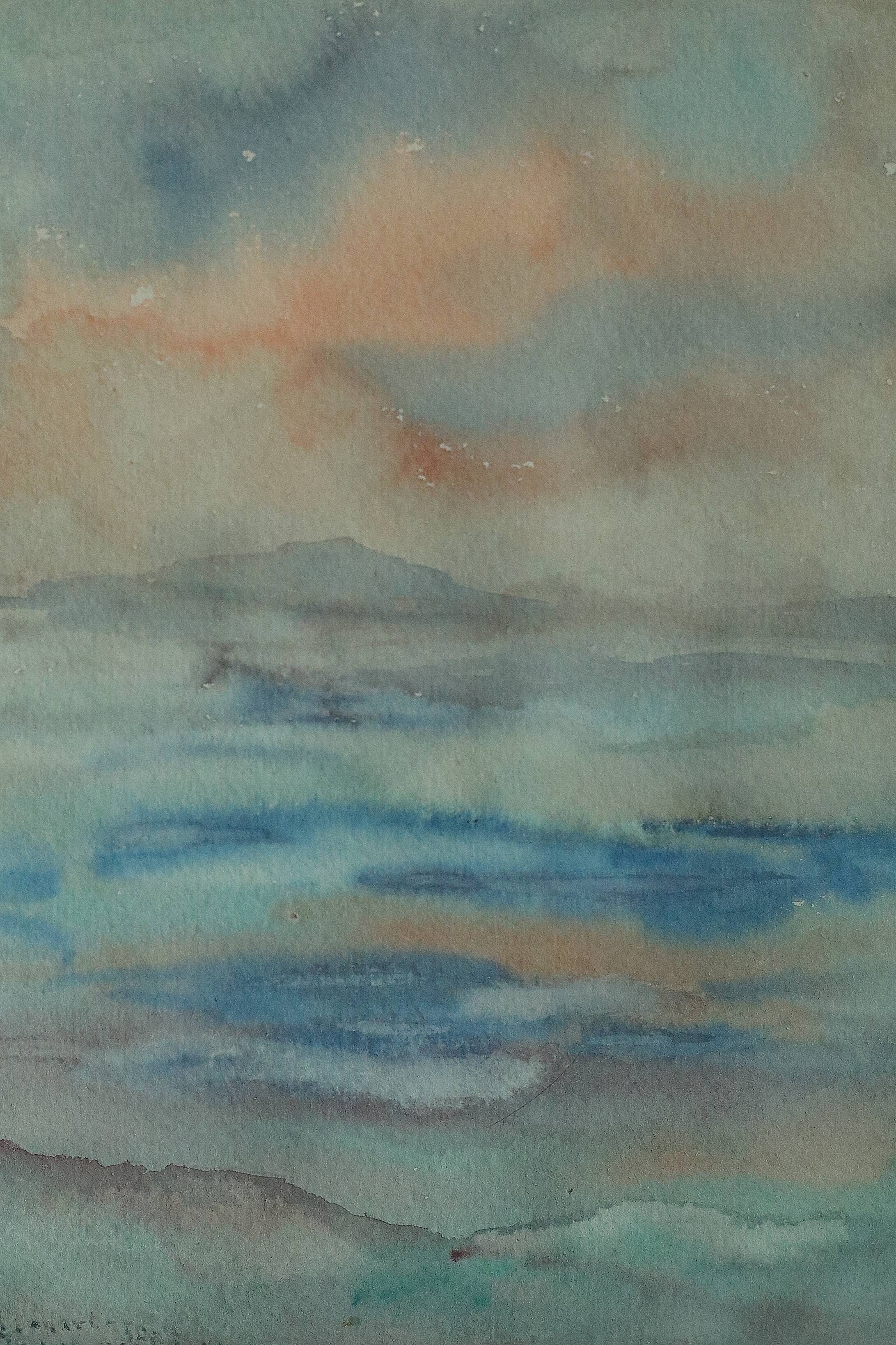 Frideborg Bryth, Gouache, 1961, Framed