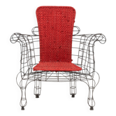 Fauteuil Maria, série Minimalisti, fer, design Anacleto Spazzapan
