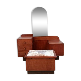 Vintage dressing table with bench from the 1950s
