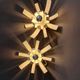 Pair of white lacquered steel sconces by Michel Boyer for Oxam circa 1970.