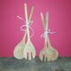 Lot de 2 paires couverts à salade en bois