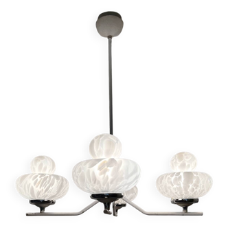 Soace Age designer chandelier, Italy, 1970s