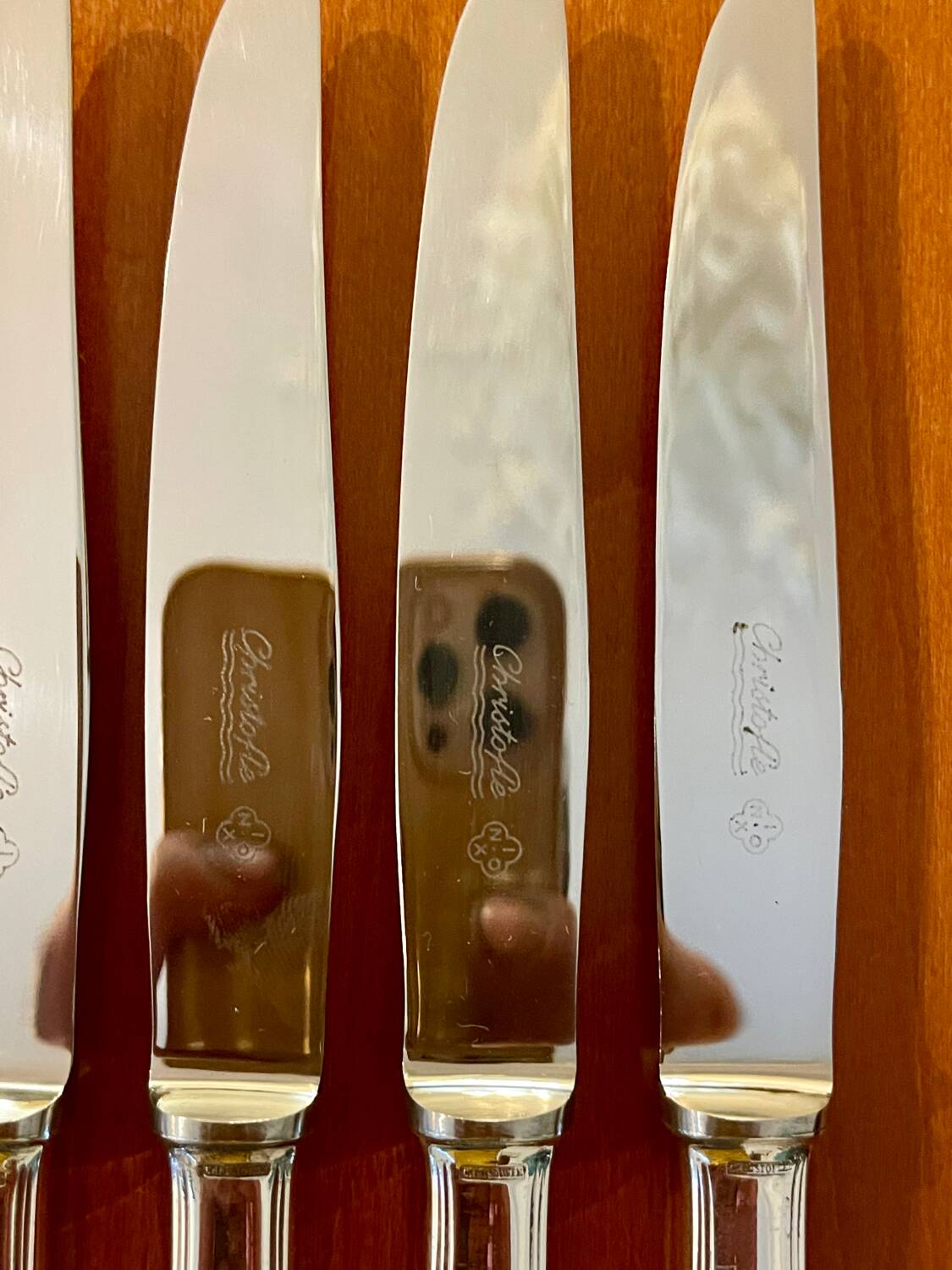 Christofle America, 6 dessert knives 19.5 cm