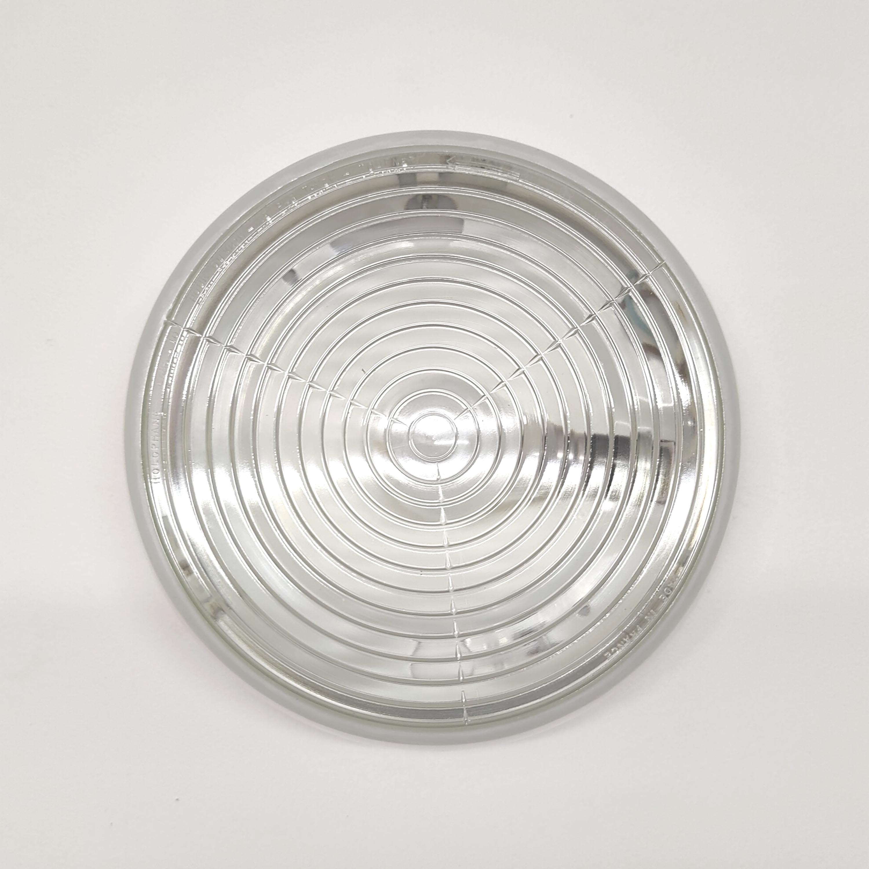 Ceiling lamp or wall lamp Holophane white opaline glass 1970 diameter 30cm