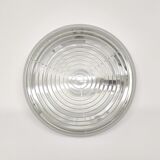 Ceiling lamp or wall lamp Holophane white opaline glass 1970 diameter 30cm