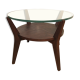 1940s unique coffee table made in Czechoslovakia and designed by Karel Kozelka & Antonin Kropacek