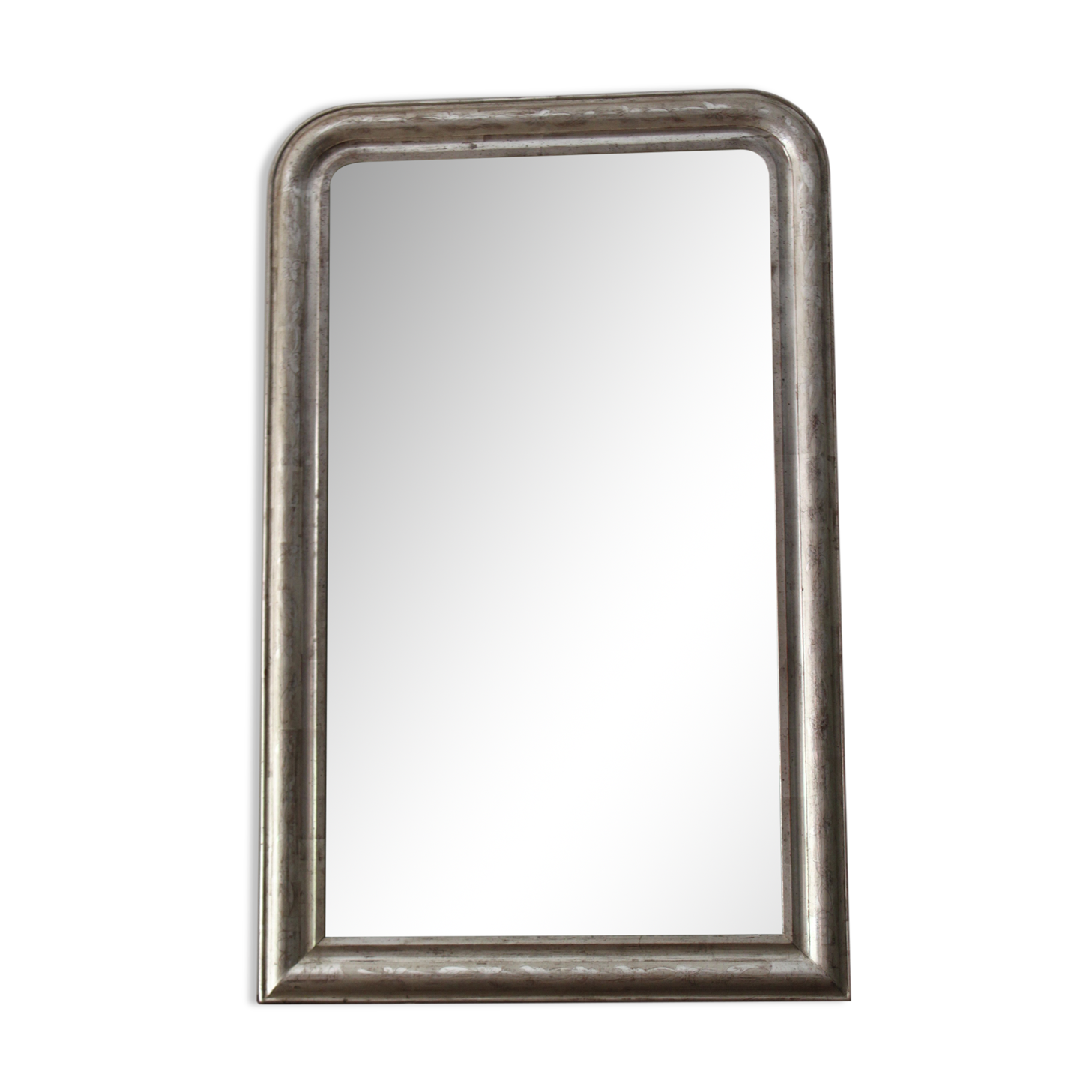 Louis Philipe silver mirror - Large vintage mirror. 71x114cm