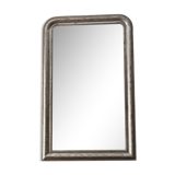 Louis Philipe silver mirror - Large vintage mirror. 71x114cm