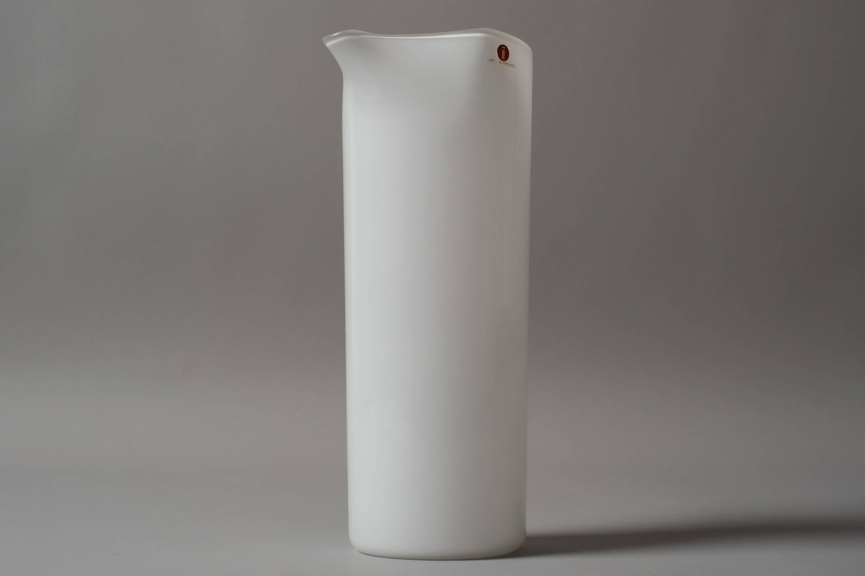 Iittala I-Lasi verre opalin blanc, Timo Sarpaneva, Finlande, années 1960